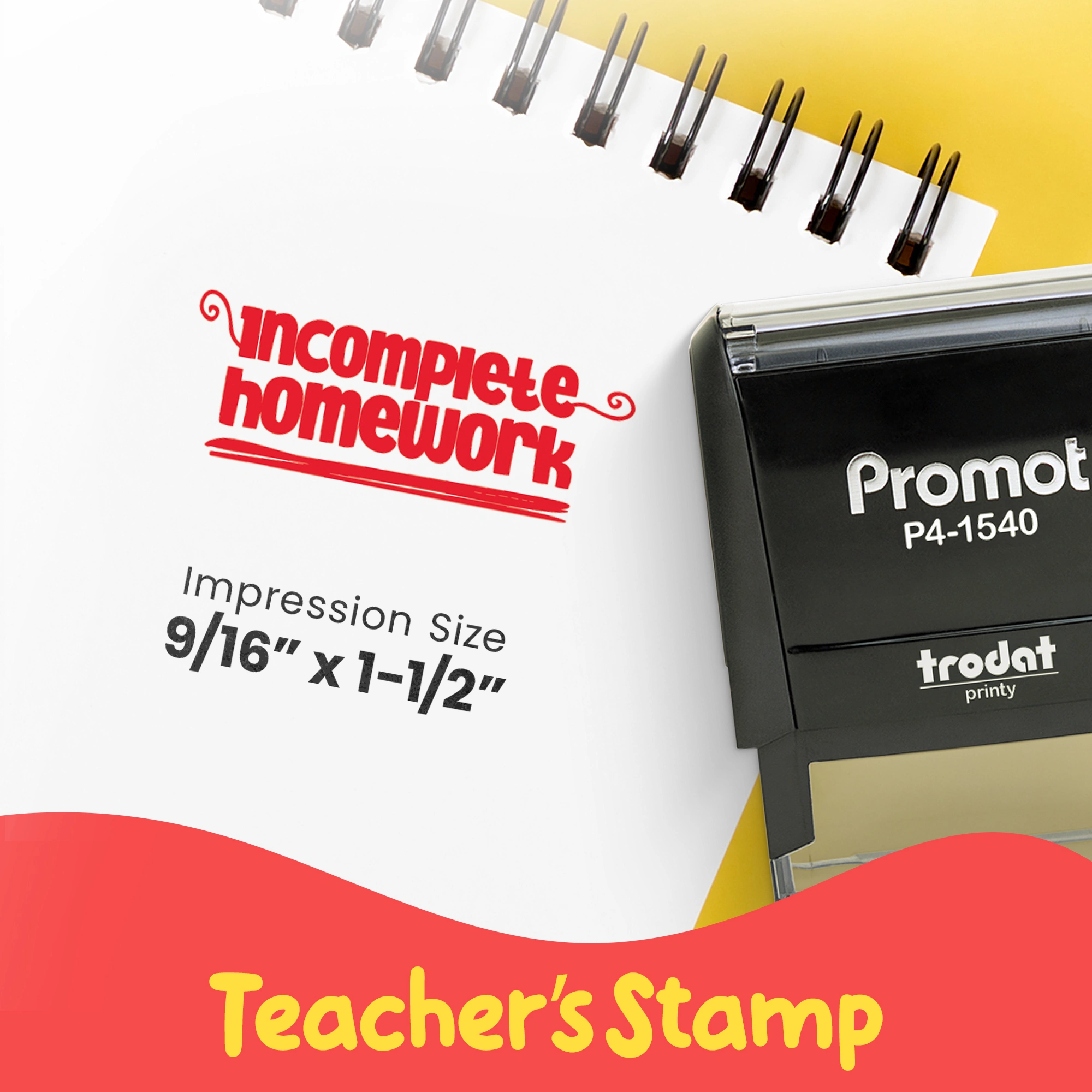 Incomplete Homework - Teacher Stamp